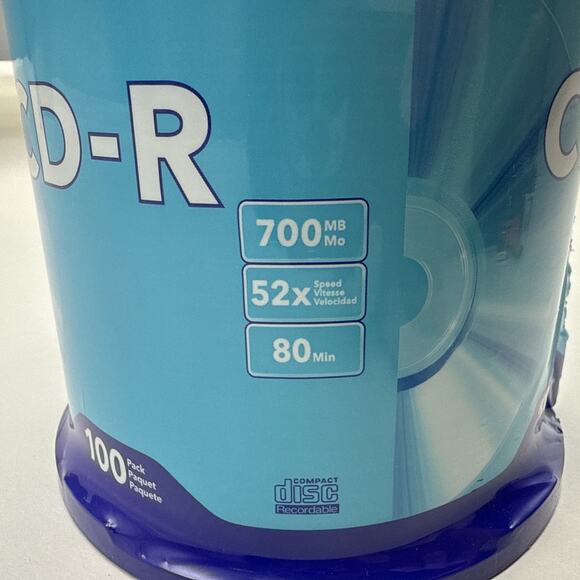 Verbatim CD-R 700MB 80Min 52X Speed Recordable Compact Disc 100 Pack *READ... - Picture 13 of 13